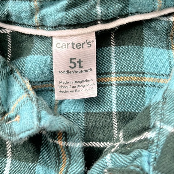 Carter’s - Boys Button Up Shirt - Size 5T - Picture 2 of 4